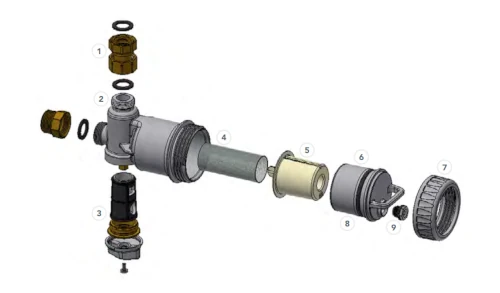 Exploded View of RBM MG2 Sludge Filter